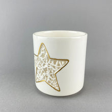 Load image into Gallery viewer, Tangled Star T-Light Holder - Gold Lustre
