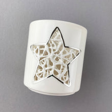 Load image into Gallery viewer, Tangled Star T-Light Holder - Platinum Lustre
