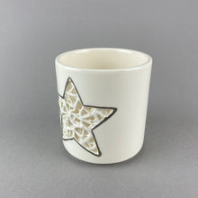 Load image into Gallery viewer, Tangled Star T-Light Holder - Platinum Lustre
