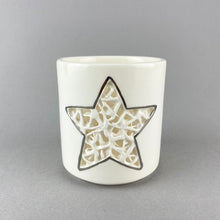 Load image into Gallery viewer, Tangled Star T-Light Holder - Platinum Lustre
