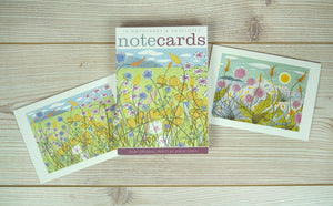 Set of Notecards - Machair & Plantain by Angie Lewin