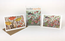 Load image into Gallery viewer, Set of Notecards - Lichen &amp; Thrift by Angie Lewin
