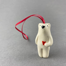 Load image into Gallery viewer, Bear with Heart Decoration
