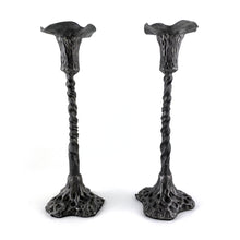 Load image into Gallery viewer, Pair of Tall Twisted Candlesticks

