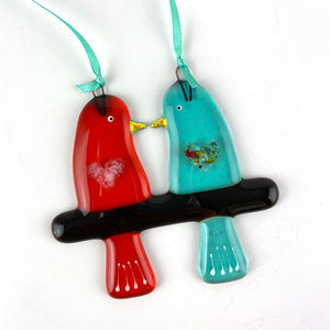 Love Birds in Gift Box - Various Colours