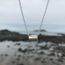Load image into Gallery viewer, Rolled Wave Pendant - Silver
