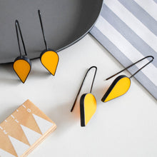 Load image into Gallery viewer, Yellow Teardrop Earrings - Small
